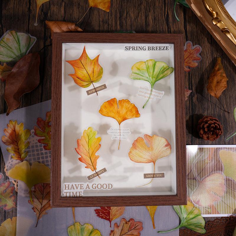 Leaf completed poem series sticker - Journal Carnival