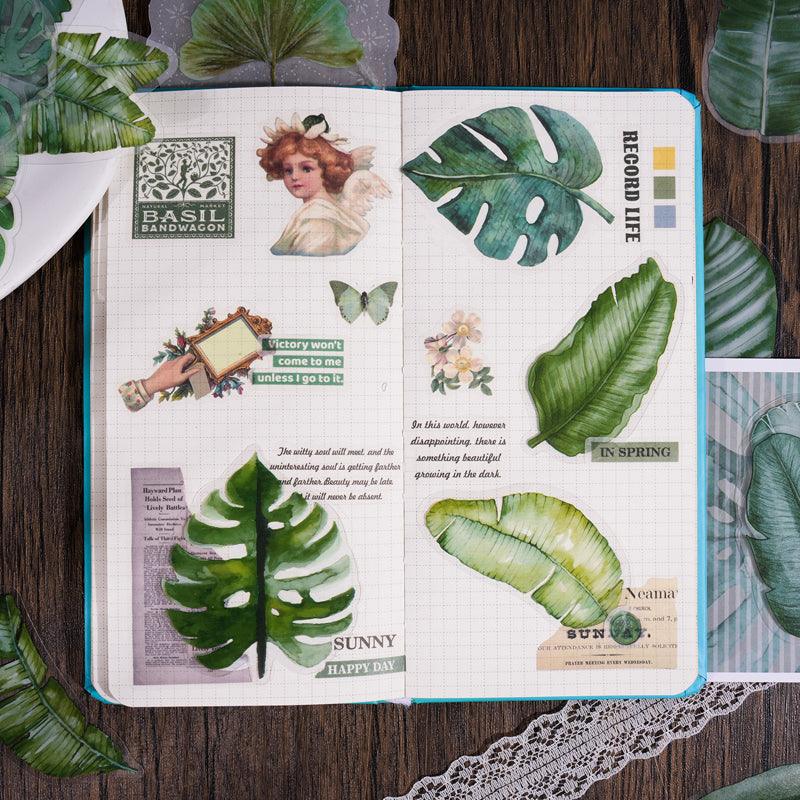 Leaf completed poem series sticker - Journal Carnival
