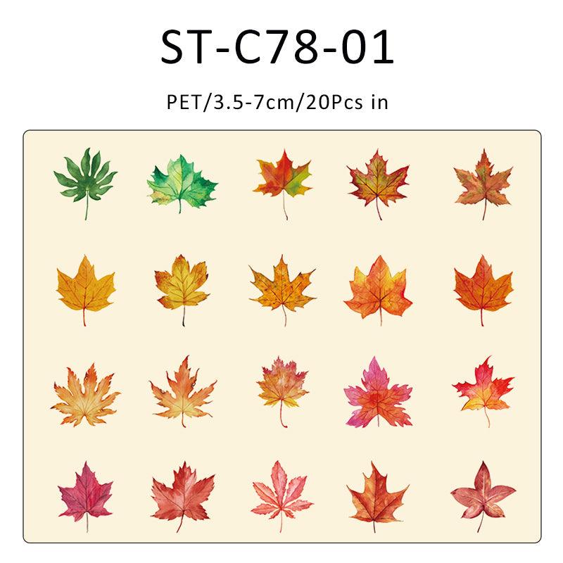 Leaf completed poem series sticker - Journal Carnival