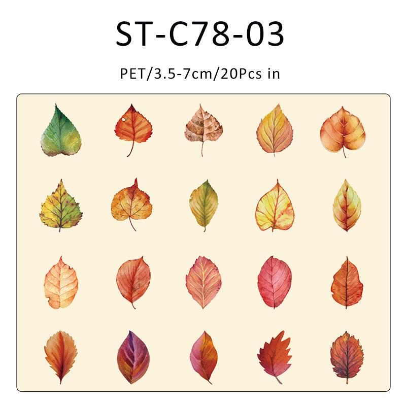 Leaf completed poem series sticker - Journal Carnival