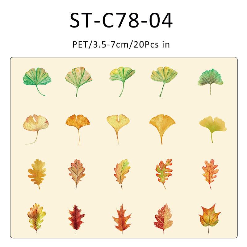 Leaf completed poem series sticker - Journal Carnival