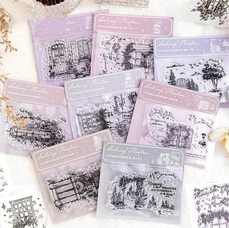 Vintage Silicon Stamp - Journal Carnival