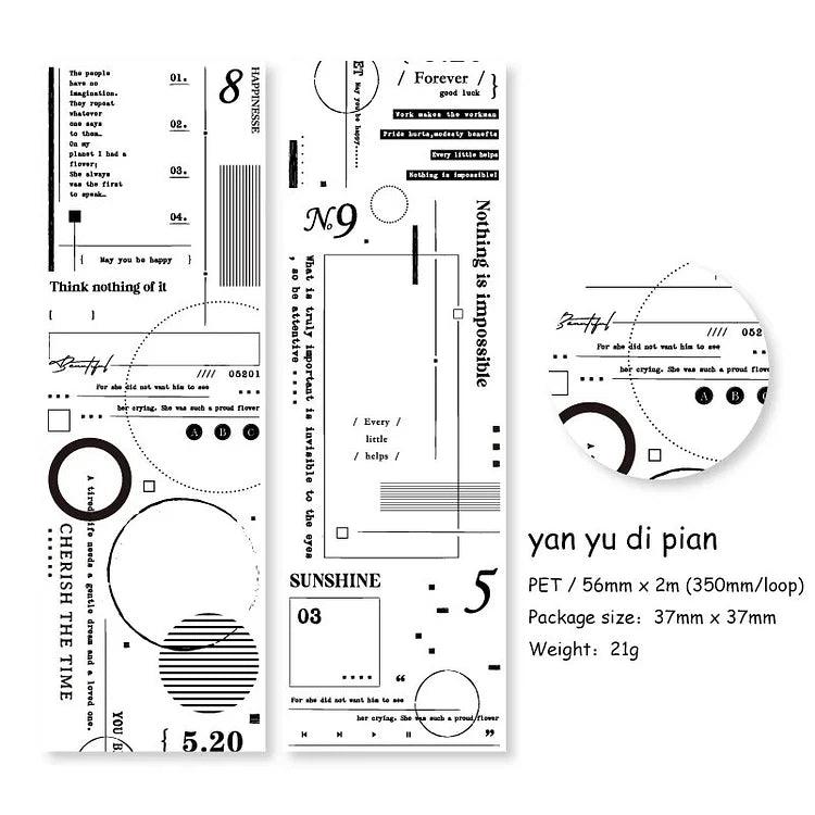 White Whispers Series Vintage Magazine PET Tape - Journal Carnival