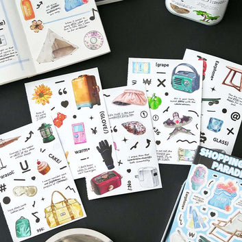 Cartoon Shopping Paradise Series Sticker Book