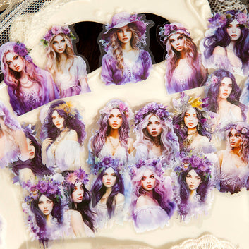 Evening breeze Diffuse series Girl sticker
