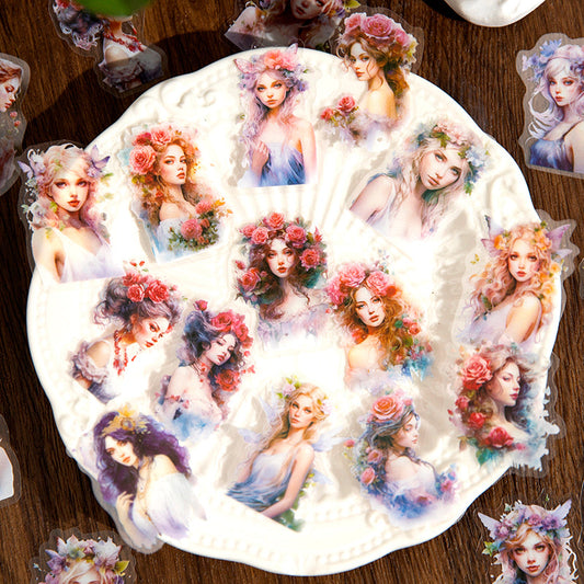 Evening breeze Diffuse series Girl sticker