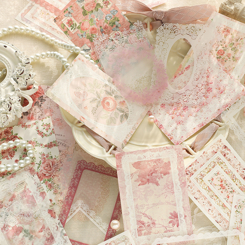 Lace Flower Island series material paper - Journal Carnival