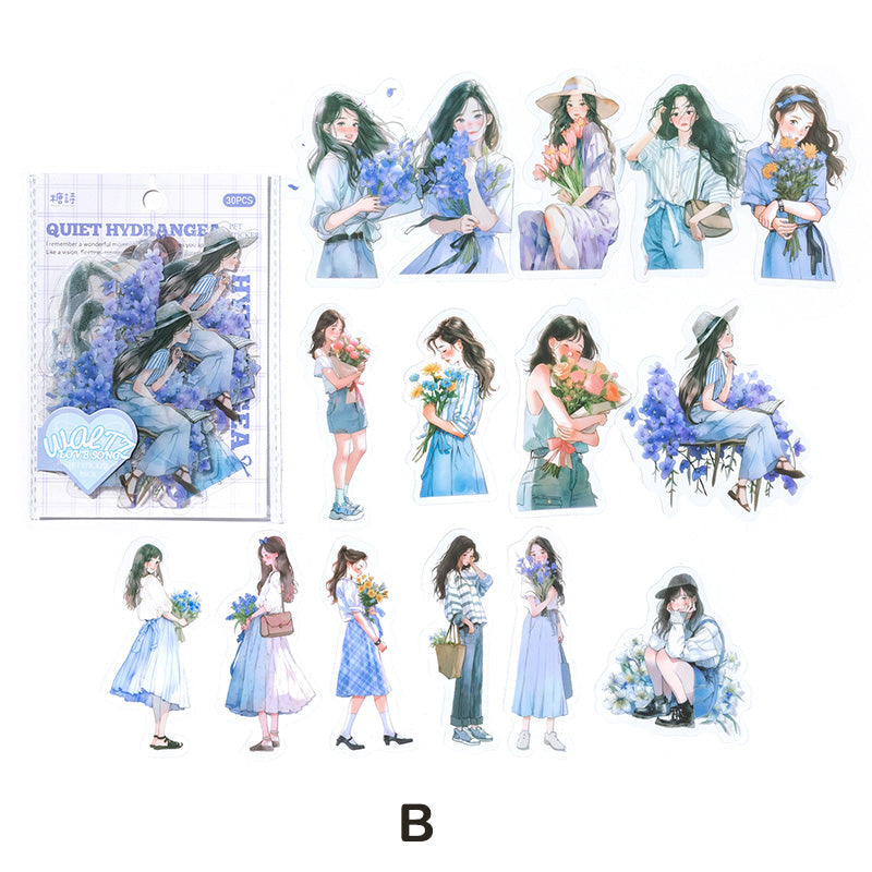 Waltz Love Song Girl Sticker - Journal Carnival
