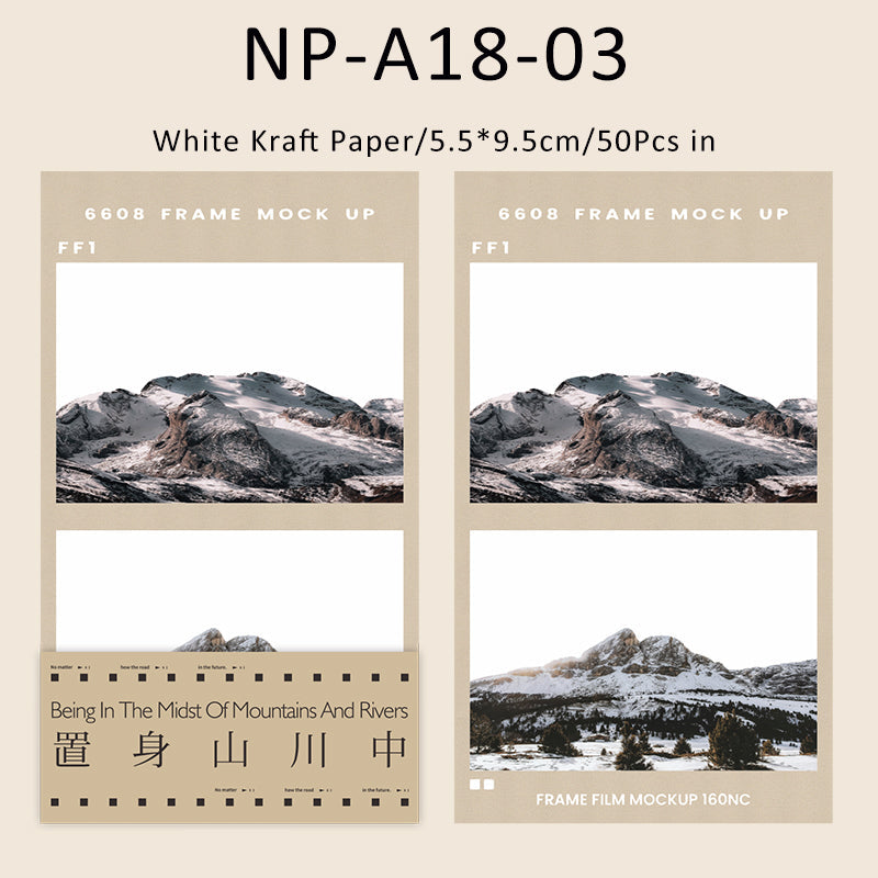 In the mountains series note paper - Journal Carnival