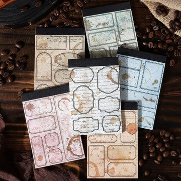 Coffee Theme Vintage Border Pad - Journal Carnival