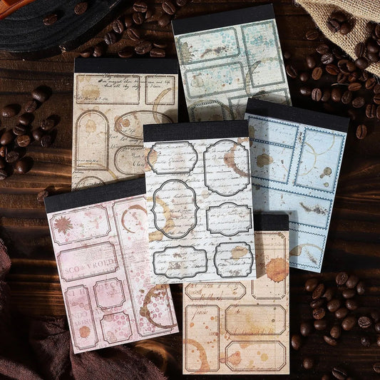 Coffee Theme Vintage Border Pad