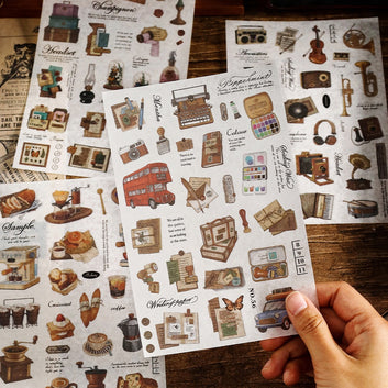 Time Crush Series Vintage Stickers