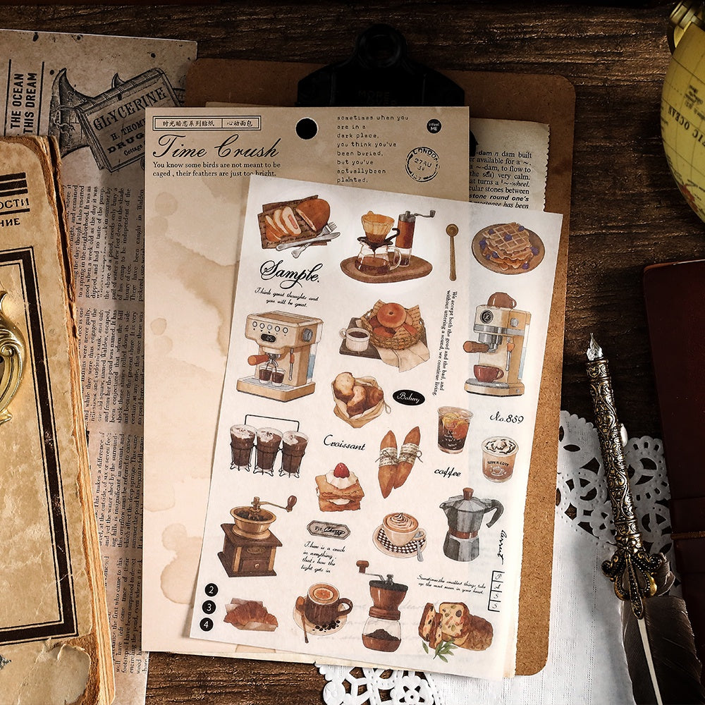 Time Crush Series Vintage Stickers - Journal Carnival