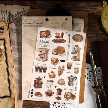 Time Crush Series Vintage Stickers - Journal Carnival