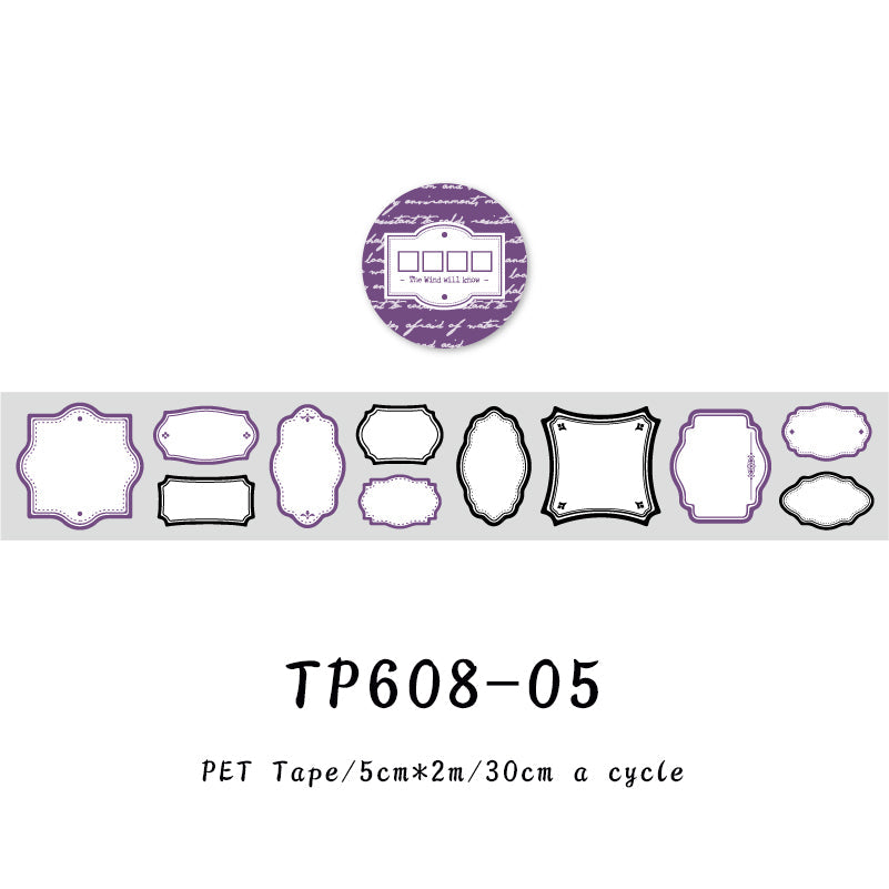 The wind will know Label Series Tape - Journal Carnival
