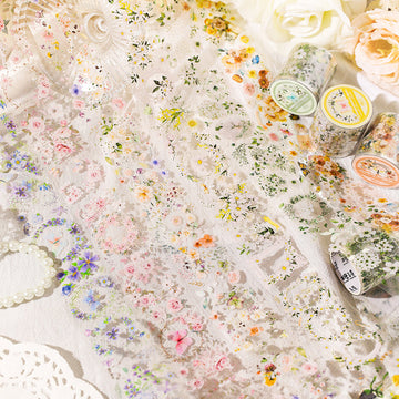 Romantic flower collection series PET tape - Journal Carnival