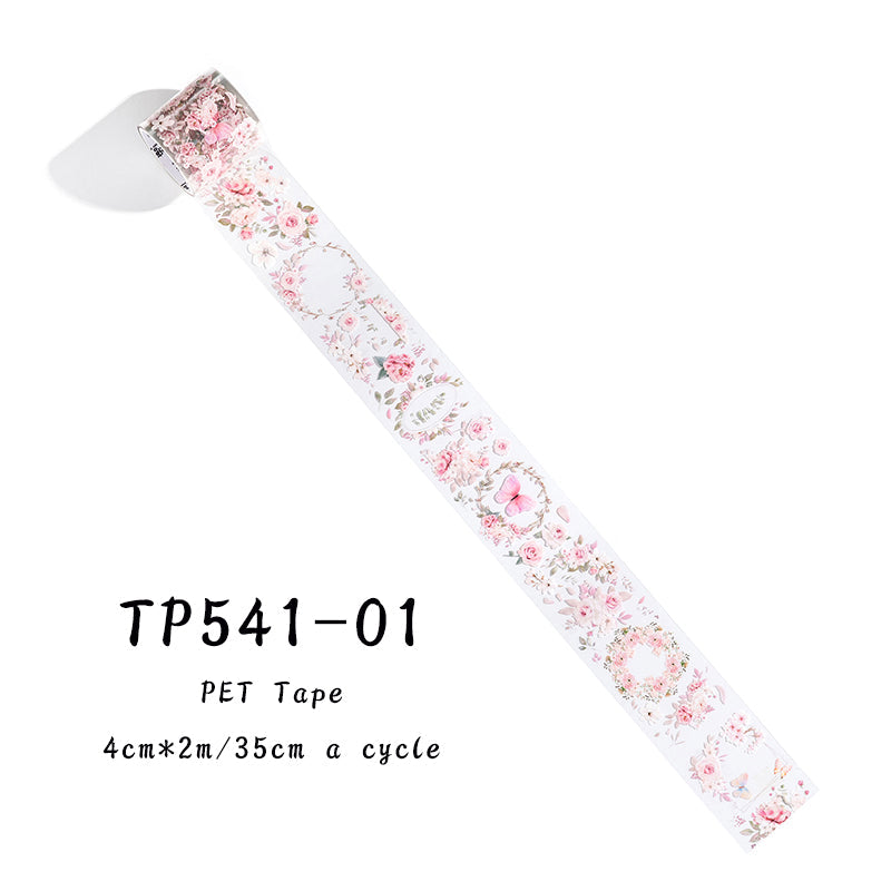 Romantic flower collection series PET tape - Journal Carnival