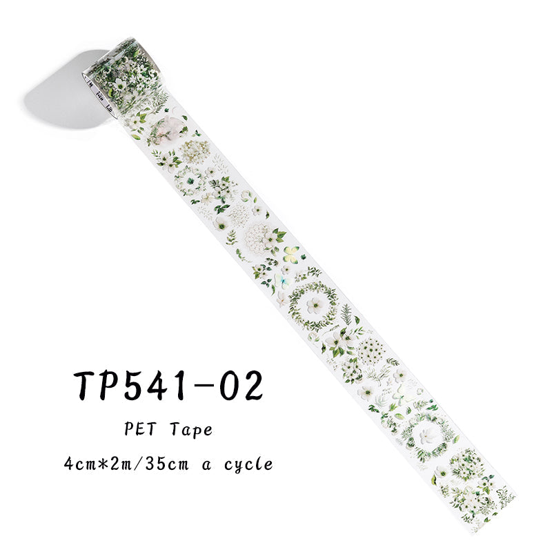 Romantic flower collection series PET tape - Journal Carnival
