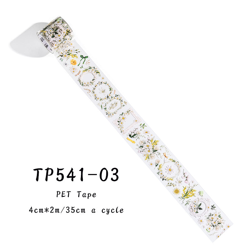 Romantic flower collection series PET tape - Journal Carnival