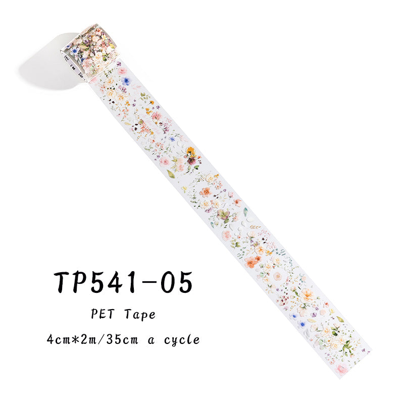 Romantic flower collection series PET tape - Journal Carnival