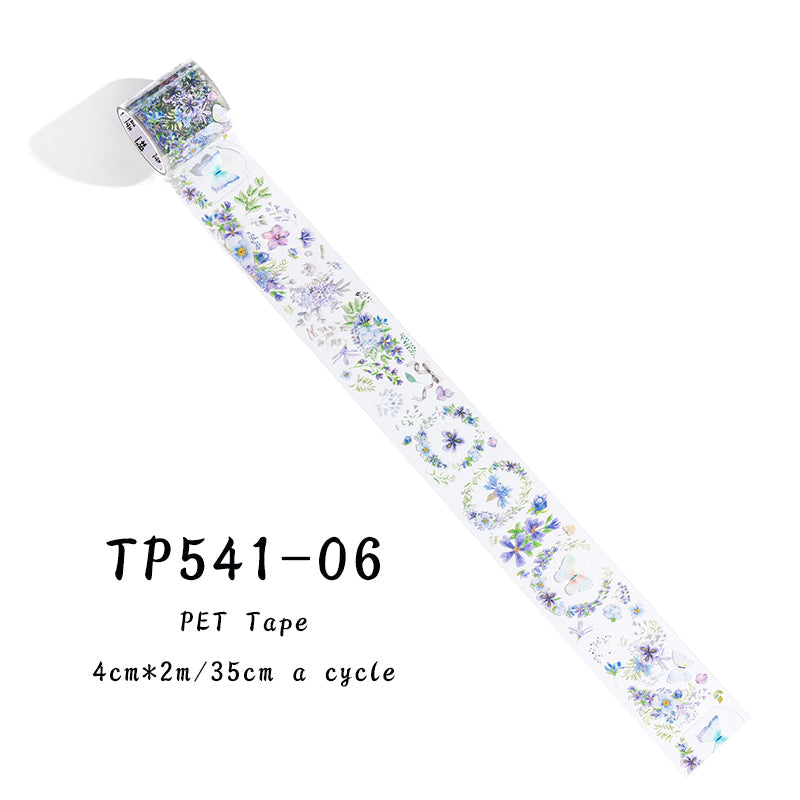 Romantic flower collection series PET tape - Journal Carnival