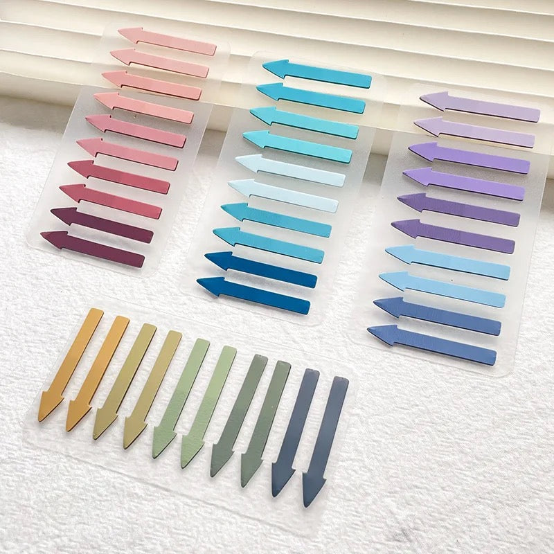 Map Sticky Note Arrows Arrow Shaped translucent Sticky notes