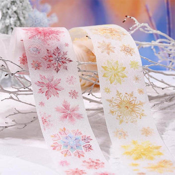 Snow fall Silently series die cutting pet tape