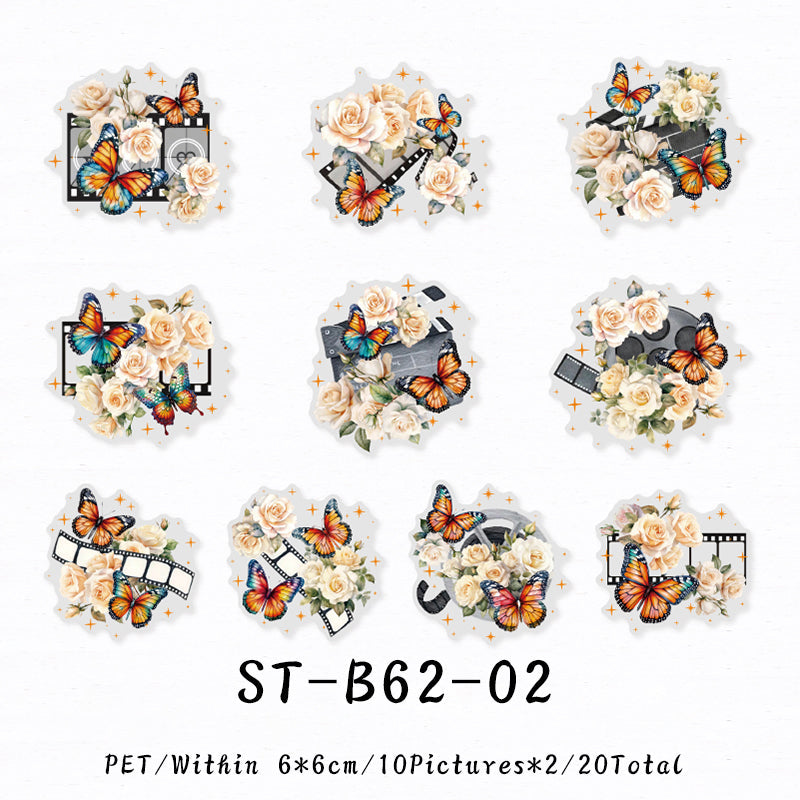 Butterfly photo series sticker - Journal Carnival