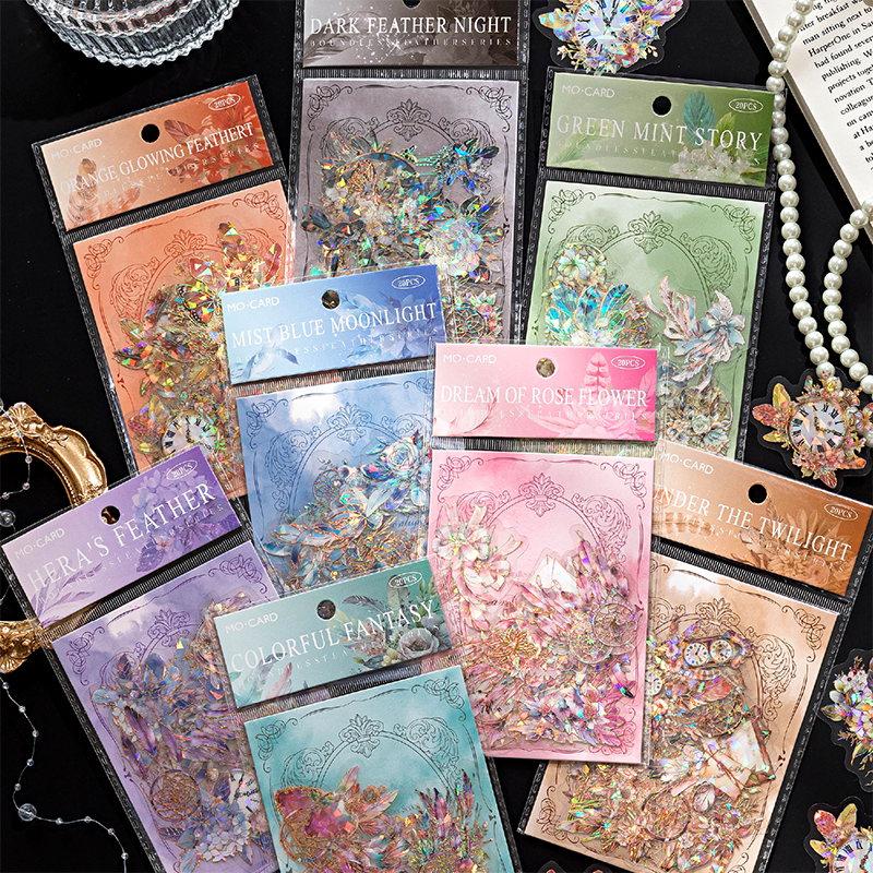 Boundless feather series sticker - Journal Carnival