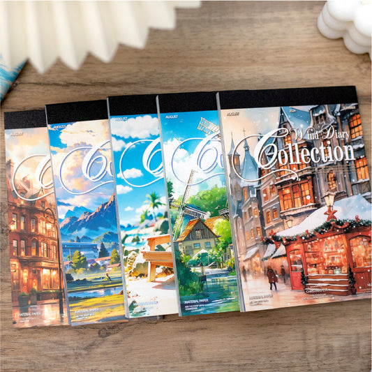 Collecting wind diary series material paper book