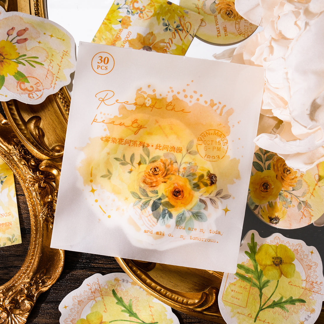 Flower Stickers - Journal Carnival