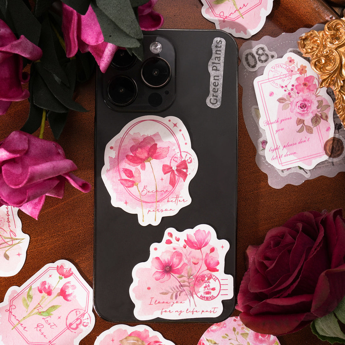 Flower Stickers - Journal Carnival