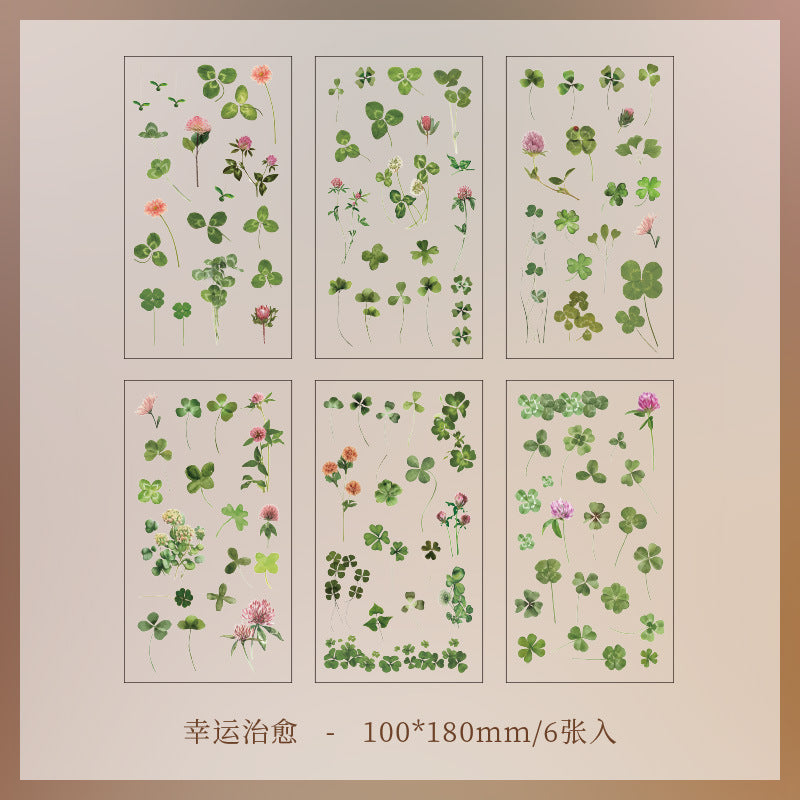 Natural Retro Flower Series Scrapbooking Sticker - Journal Carnival