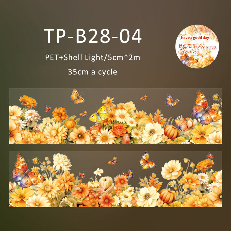 Gathering among flowers series PET Tape - Journal Carnival