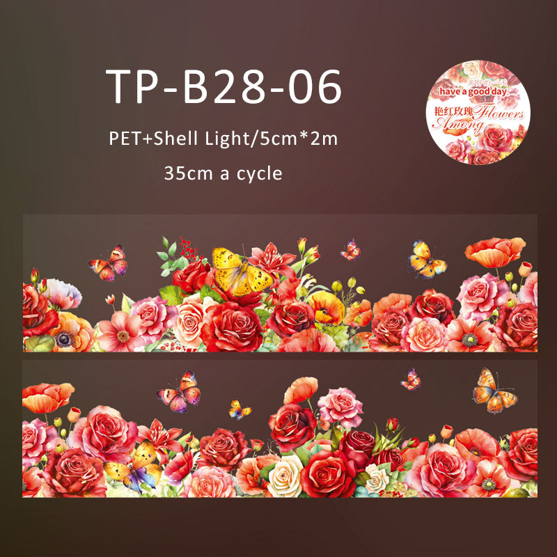 Gathering among flowers series PET Tape - Journal Carnival
