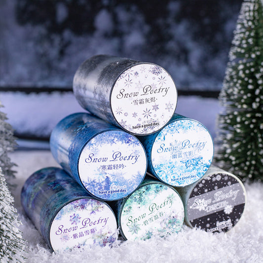 Snow becomes poetry series pet tape
