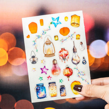 Candle fire bright night series Die Cutting PET Tape