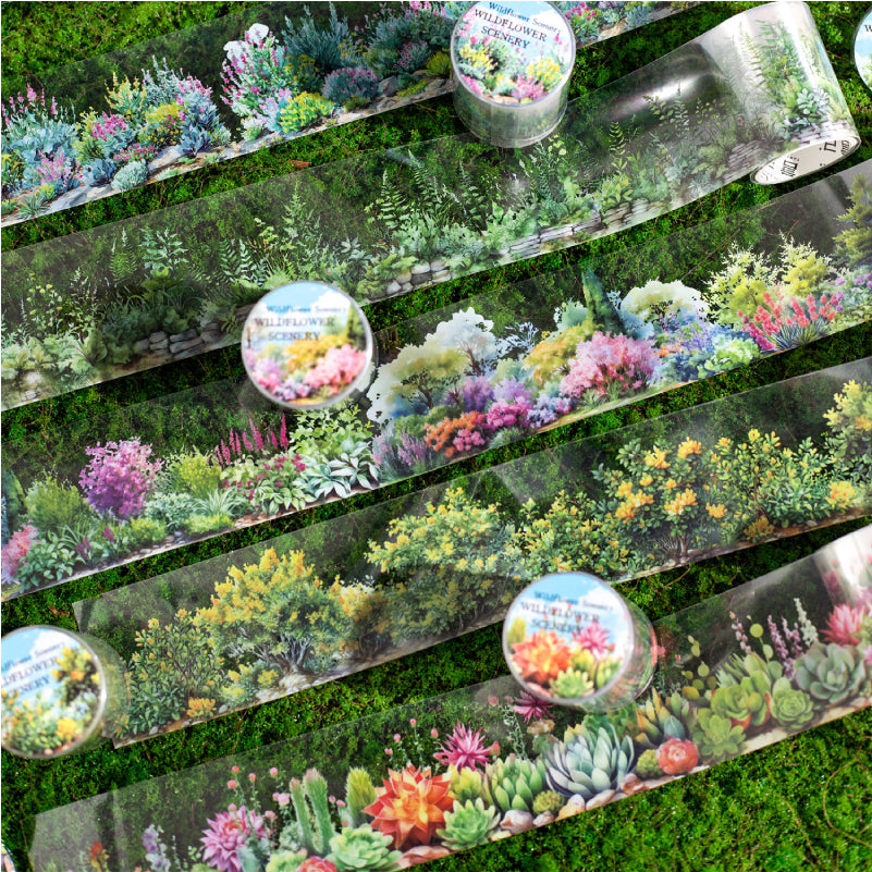Mountain flower Border Series Pet tape