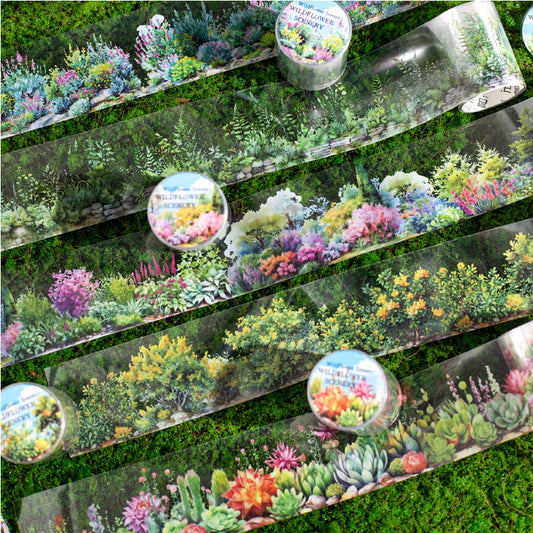 Mountain flower Border Series Pet tape