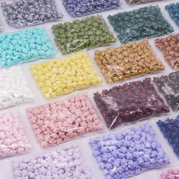 Star shaped mixed color wax beads bag