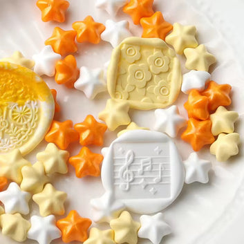 Star shaped mixed color wax beads bag