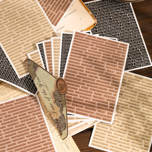 Nostalgic letterhead series sticker