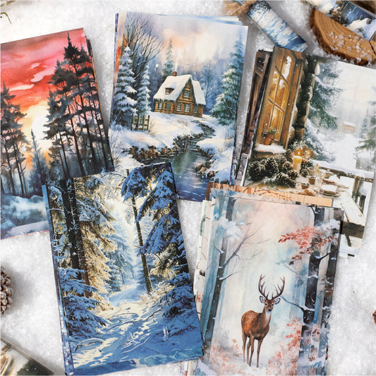 Winter thought Series Material Paper