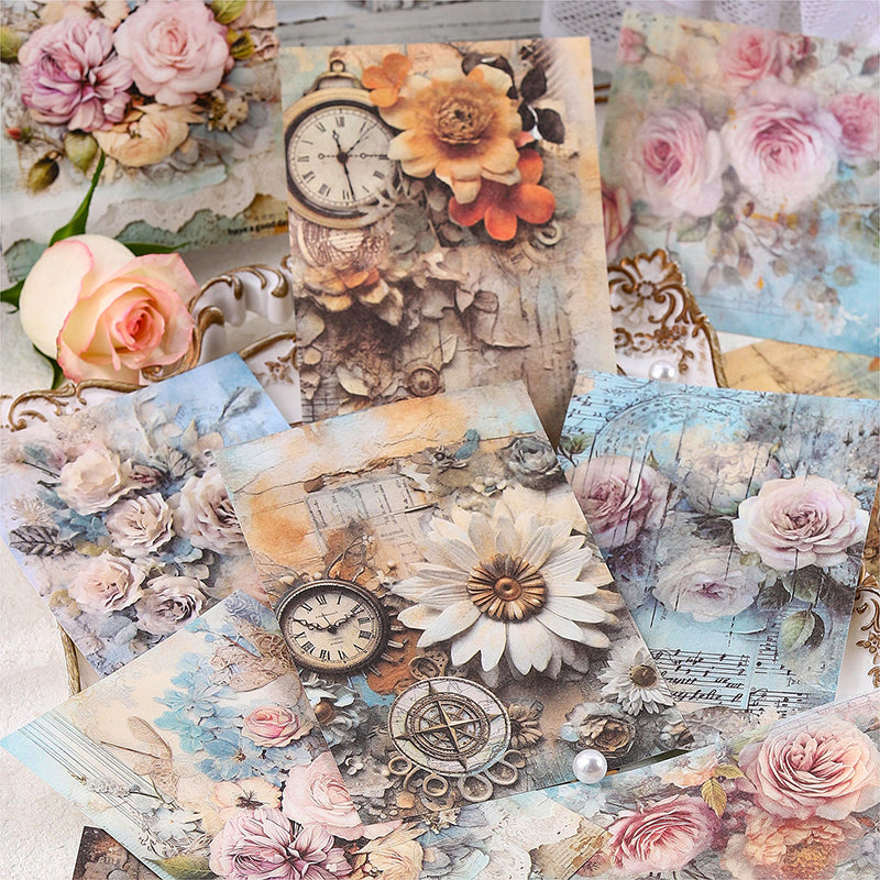Build dream life flower series material paper - Journal Carnival