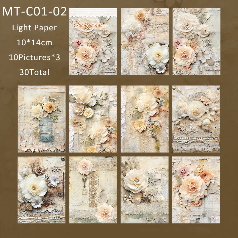 Build dream life flower series material paper - Journal Carnival