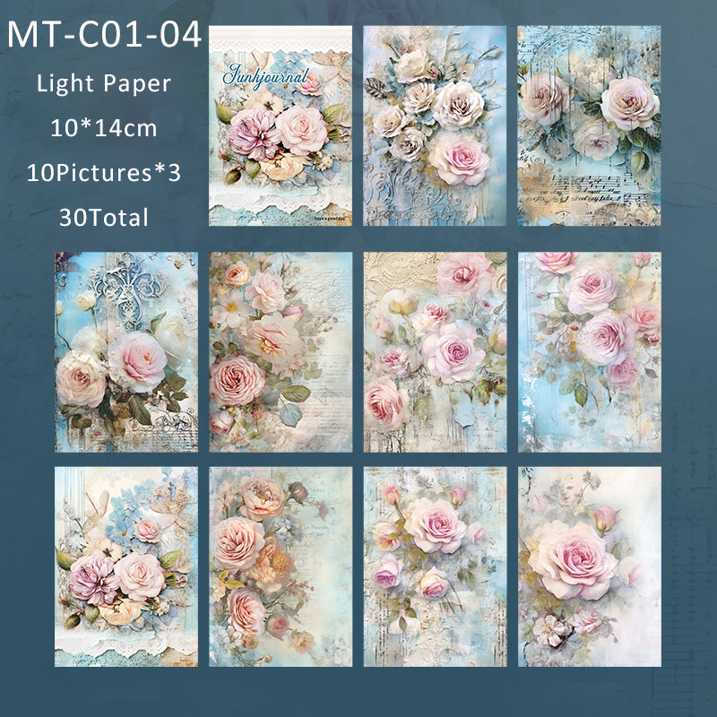 Build dream life flower series material paper - Journal Carnival