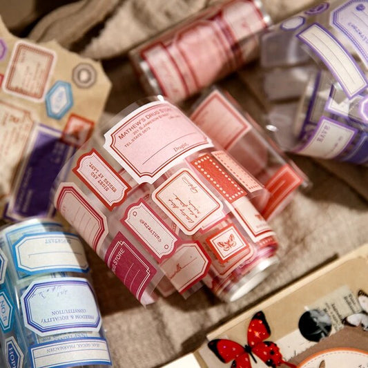 Vintage Label Record Series Washi Tape