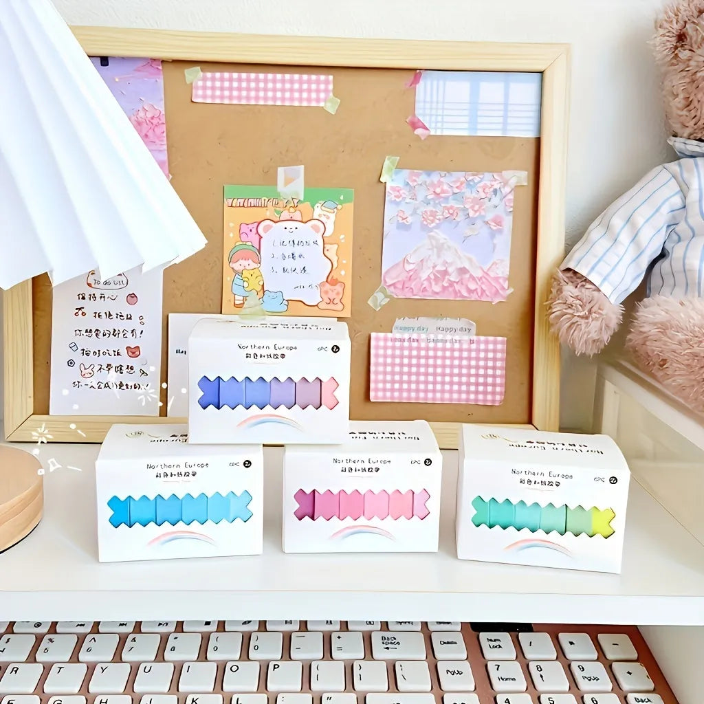 Rainbow and Paper Macaron Color Tape - Journal Carnival