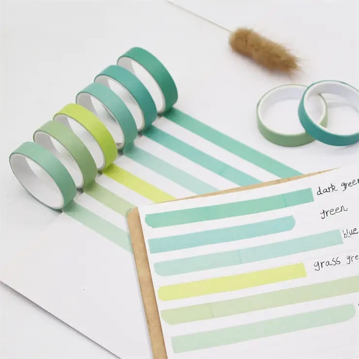 Rainbow and Paper Macaron Color Tape - Journal Carnival