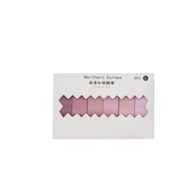 Rainbow and Paper Macaron Color Tape - Journal Carnival